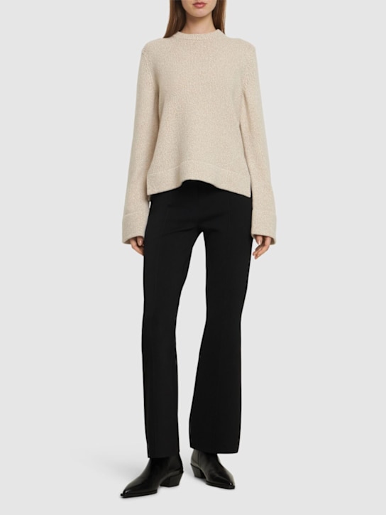 Theory: Flared tech blend pants - women_1 | Luisa Via Roma