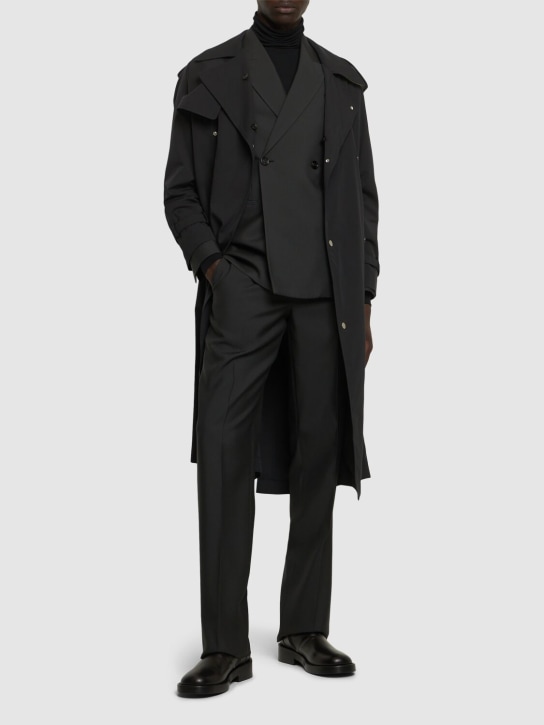 Burberry: Tailored wool blazer - Onyx - men_1 | Luisa Via Roma