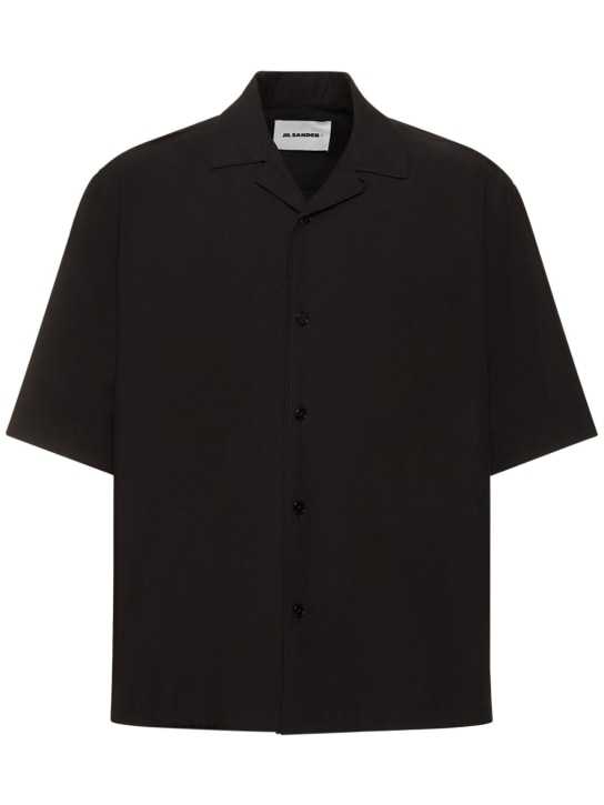Jil Sander: Cotton short sleeved shirt - men_0 | Luisa Via Roma