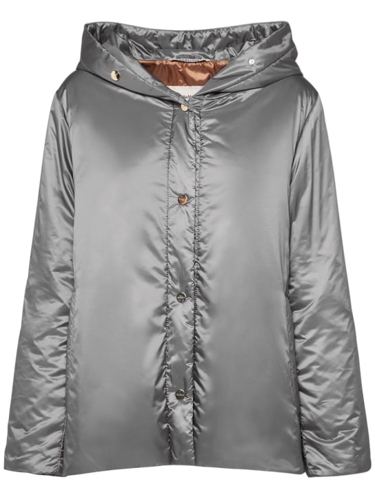 Max Mara: Greenpi padded waterproof jacket - Grey - women_0 | Luisa Via Roma