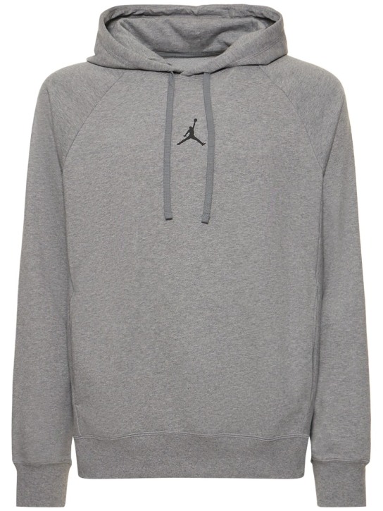 Nike: Jordan Dri-FIT Crossover Fleece hoodie - Carbon Heather - men_0 | Luisa Via Roma