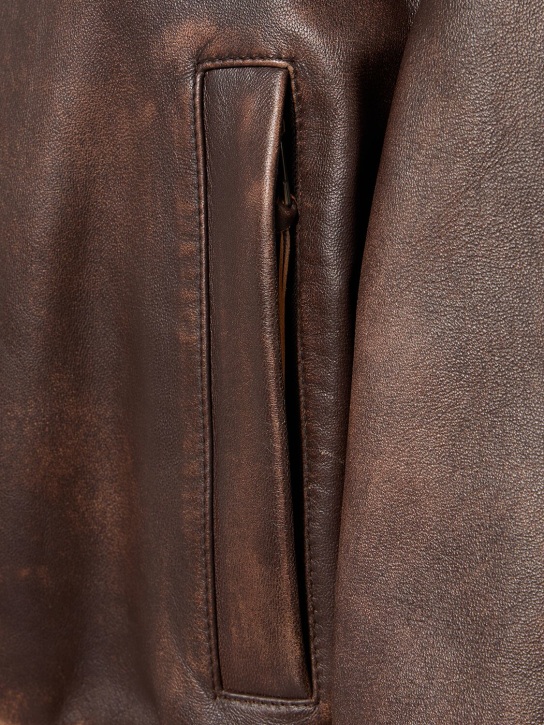 Hiltex leather zip bomber jacket - Weekend Max Mara - Women  | Luisaviaroma