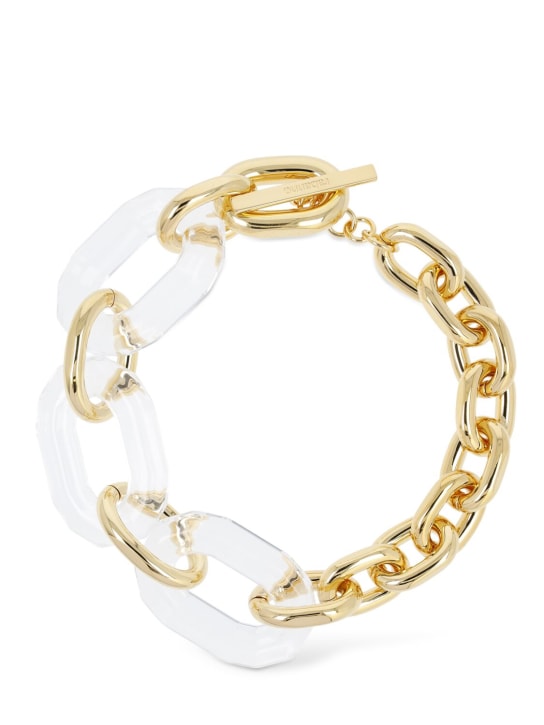 Rabanne: Chunky chain collier necklace - Gold - women_0 | Luisa Via Roma