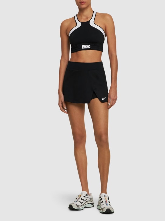 Nike: Dri-Fit tennis skirt - Black - women_1 | Luisa Via Roma