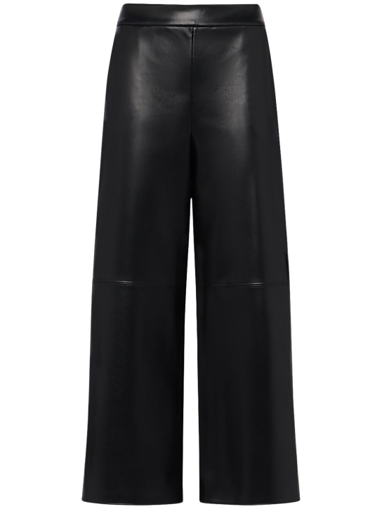 'S Max Mara: Luciana faux leather pants - Black - women_0 | Luisa Via Roma