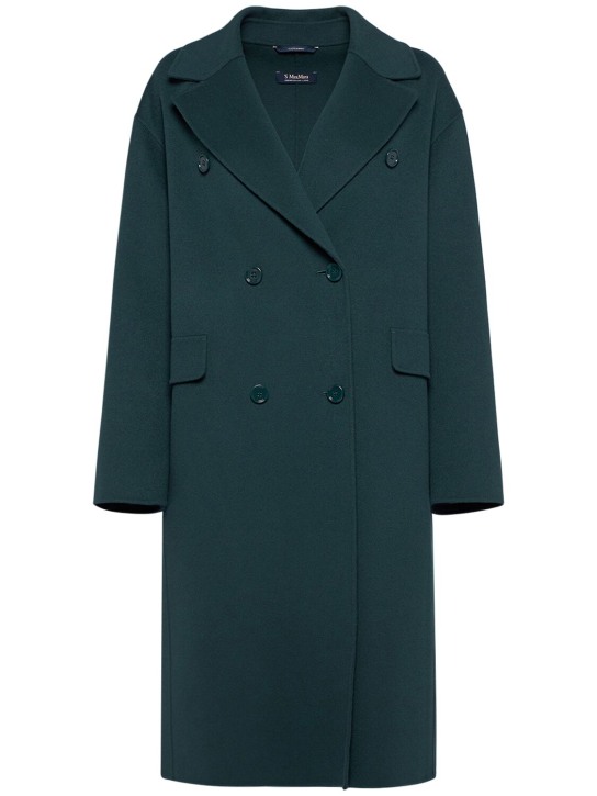 'S Max Mara: Oliver double breasted wool coat - Dark Green - women_0 | Luisa Via Roma