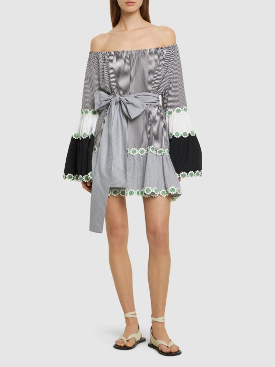 Flora Sardalos: Kleid aus Baumwolle mit Streifen - Bunt - women_1 | Luisa Via Roma
