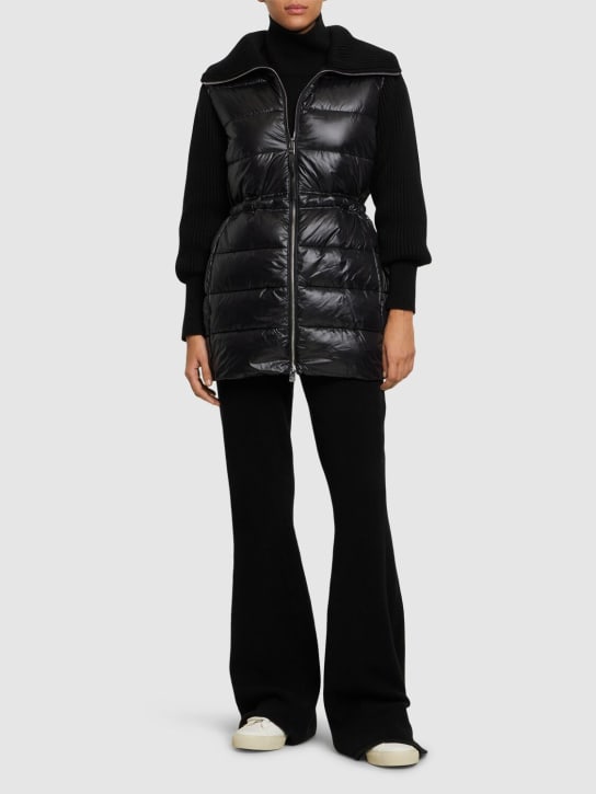 Varley: Arlen high neck zip-up jacket - Black - women_1 | Luisa Via Roma