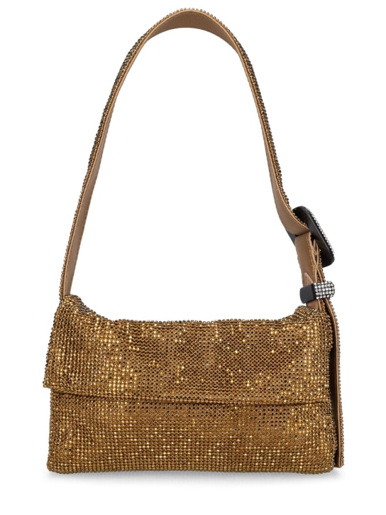 Benedetta Bruzziches: Vitty Mignon mesh shoulder bag - Gold - women_0 | Luisa Via Roma