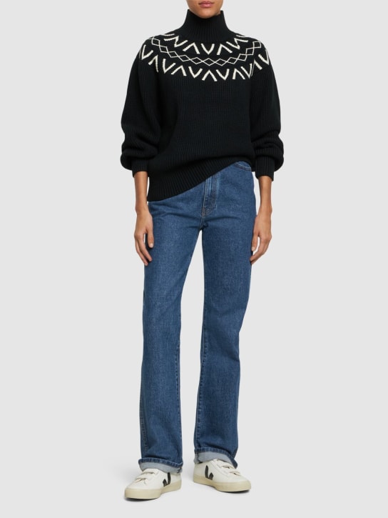 Varley: Marcie Fairisle Yoke knit sweater - women_1 | Luisa Via Roma