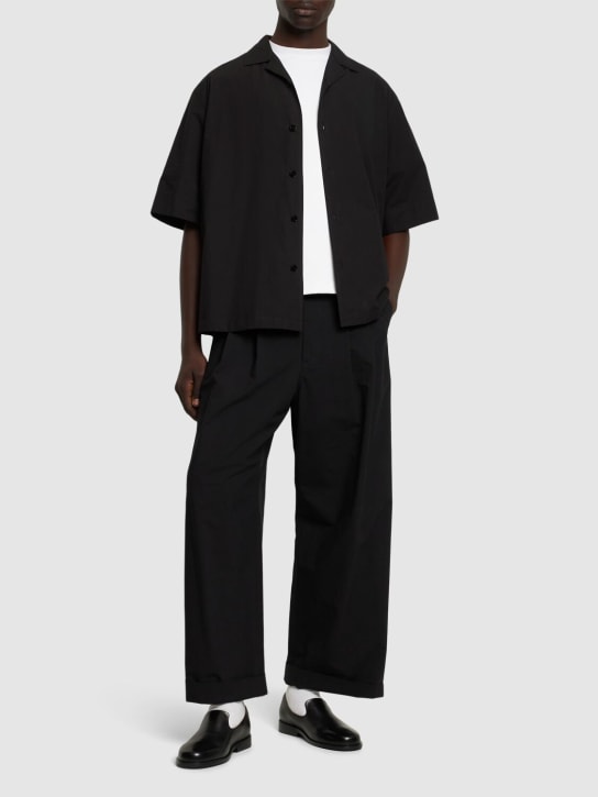 Jil Sander: Cotton short sleeved shirt - men_1 | Luisa Via Roma