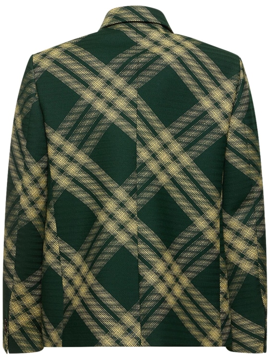 Burberry: Check wool casual jacket - Ivy Check - men_5 | Luisa Via Roma