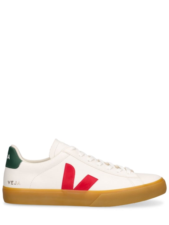 Veja: 20mm hohe Sneakers aus Leder „Campo“ - Weiß - men_0 | Luisa Via Roma