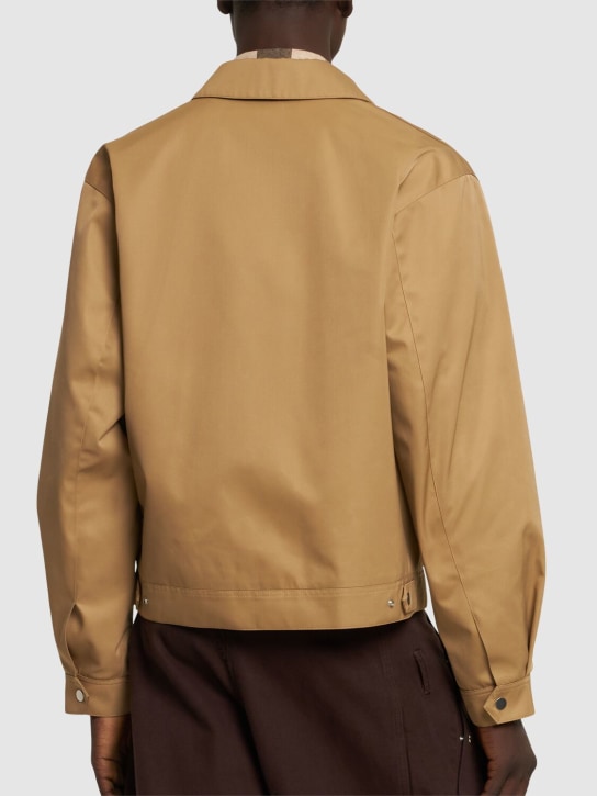 Burberry: Tech blend zip-up jacket - Flax - men_2 | Luisa Via Roma