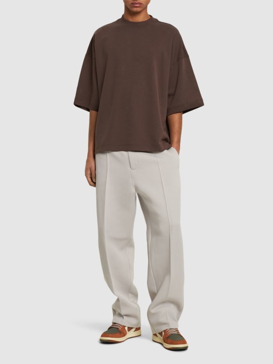 Nike: Tech Fleece oversized t-shirt - Baroque Brown - men_1 | Luisa Via Roma