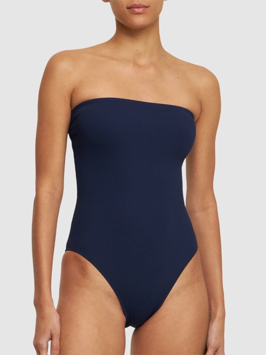 Lido: Sedici strapless one piece swimsuit - Mavi - women_1 | Luisa Via Roma