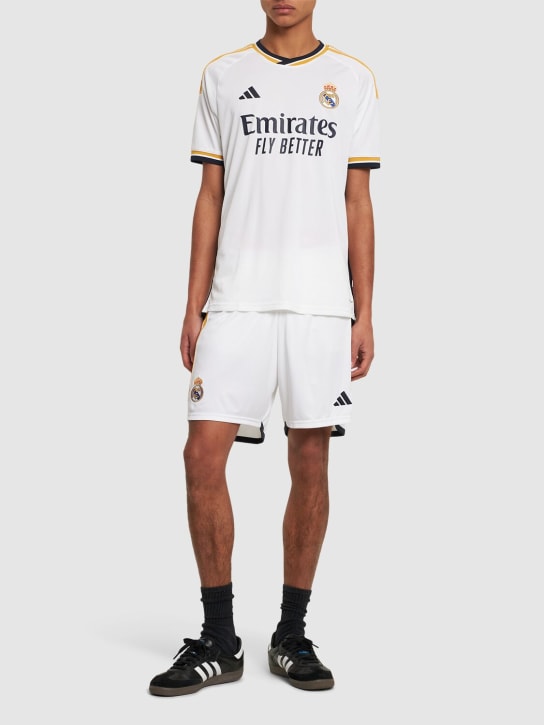 adidas Performance: Real Madrid shorts - White - men_1 | Luisa Via Roma