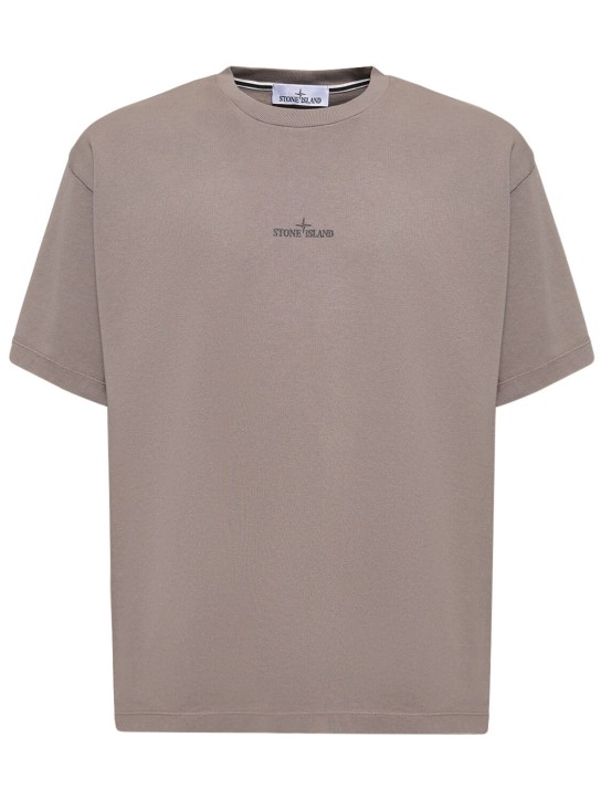 Stone Island: Cotton t-shirt - men_0 | Luisa Via Roma