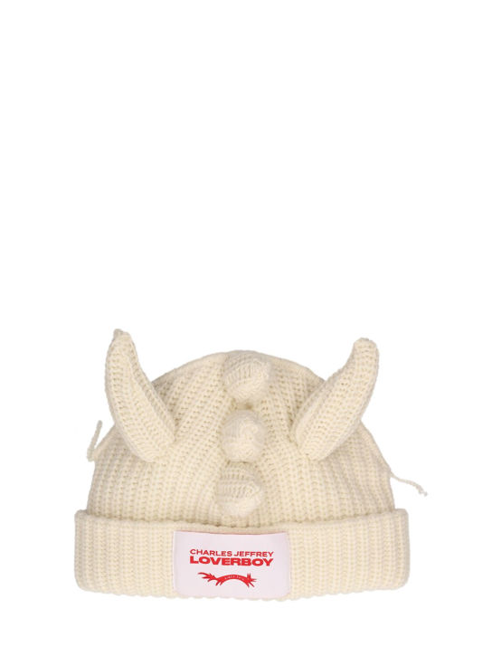 Charles Jeffrey LOVERBOY: Chunky Dragon wool & nylon beanie - men_0 | Luisa Via Roma