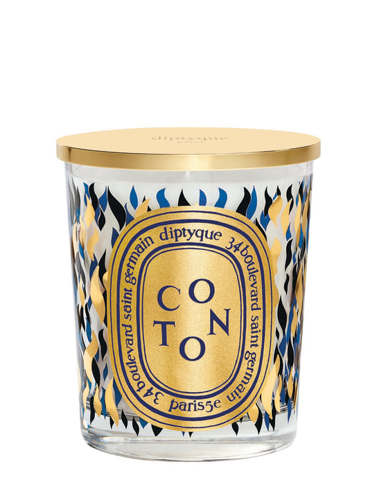 Diptyque: 190gr Coton candle w/ cover - Transparent - beauty-men_0 | Luisa Via Roma