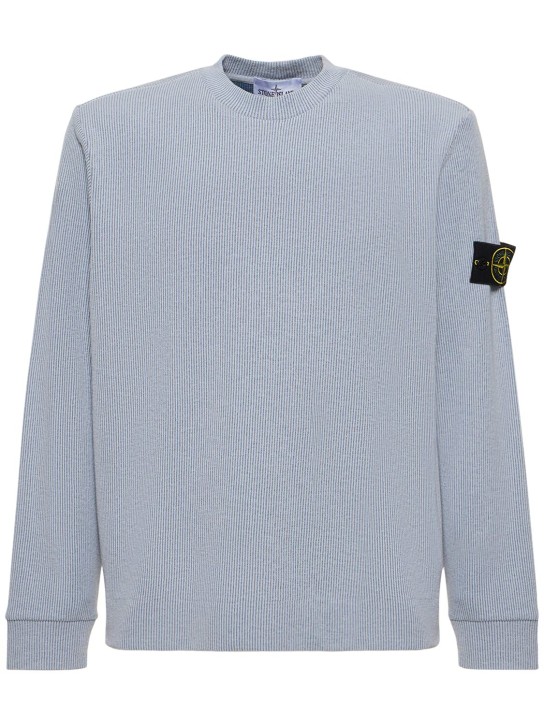 Stone Island: Crewneck sweatshirt - men_0 | Luisa Via Roma