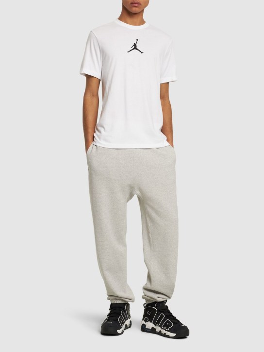 Nike: Camiseta Jordan Jumpman de algodón - Blanco/Negro - men_1 | Luisa Via Roma