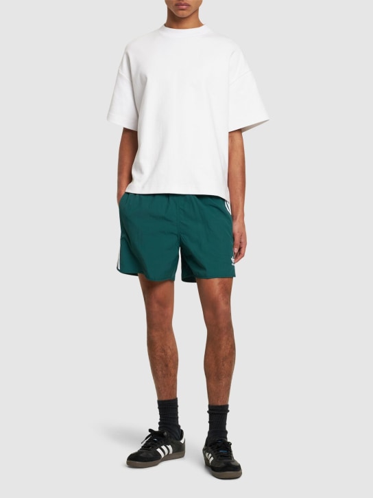 adidas Originals: Sprinter recycled tech shorts - Green - men_1 | Luisa Via Roma
