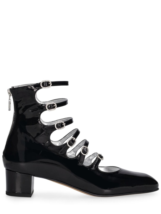 Carel: Chaussures Mary Janes en cuir verni Xena 40 mm - Noir - women_0 | Luisa Via Roma
