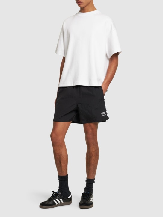 adidas Originals: Sprinter recycled tech shorts - Black - men_1 | Luisa Via Roma