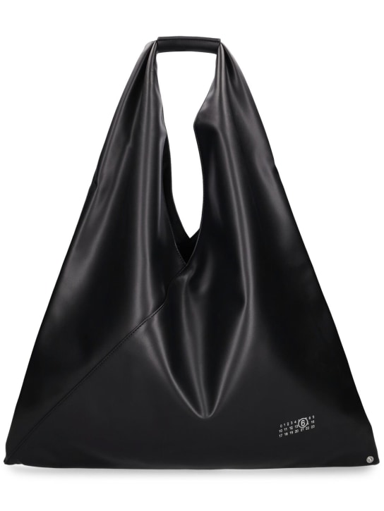MM6 Maison Margiela: Classic Japanese shoulder bag - Black - women_0 | Luisa Via Roma