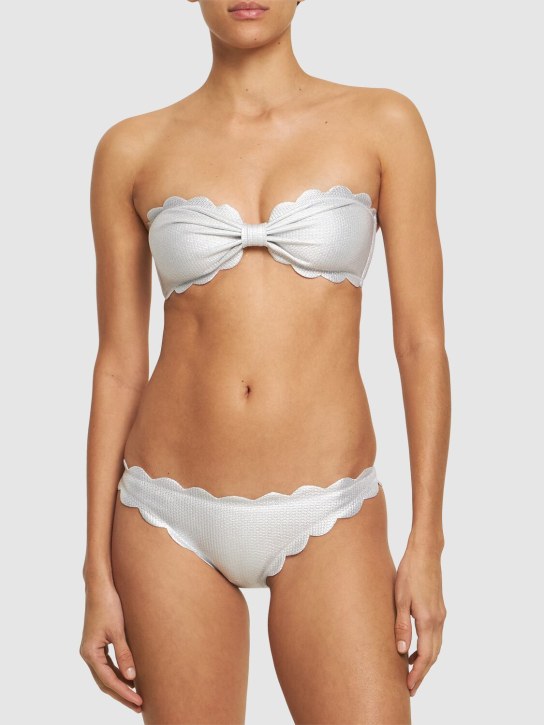 Marysia: Antibes bikini bottoms - Silver/Coconut - women_1 | Luisa Via Roma