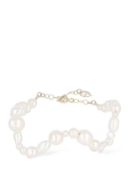 Lil Milan: Ti Penso freshwater pearl bracelet - Gold - women_0 | Luisa Via Roma