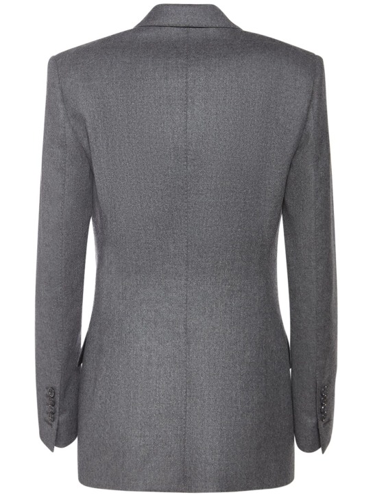 Tom Ford: Compact wool blazer - Grey - women_1 | Luisa Via Roma