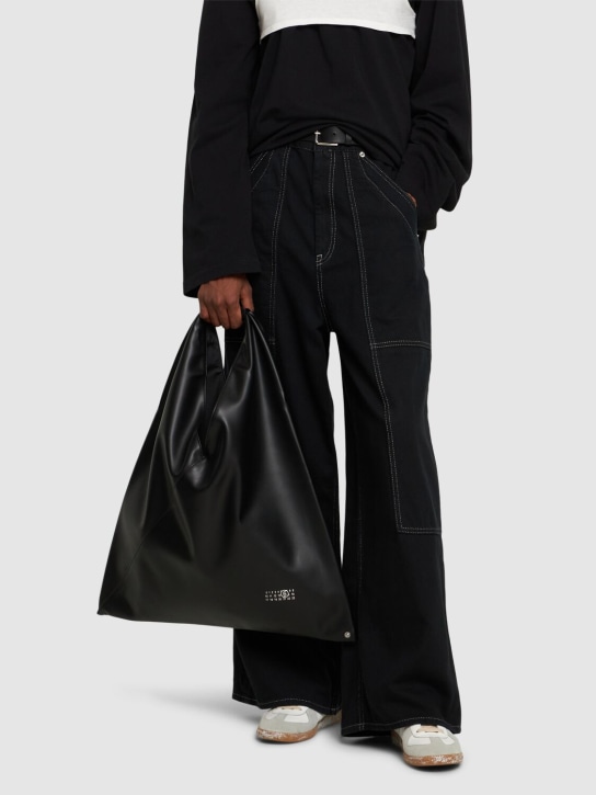 MM6 Maison Margiela: Classic Japanese shoulder bag - Black - women_1 | Luisa Via Roma