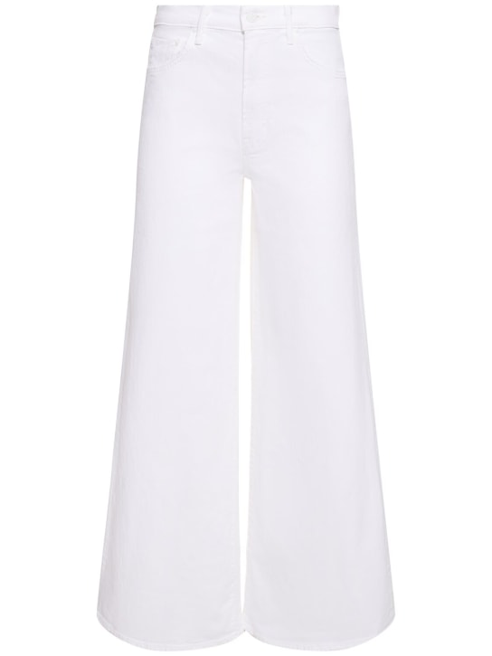 Mother: The Undercover raw cut flared jeans - White - women_0 | Luisa Via Roma