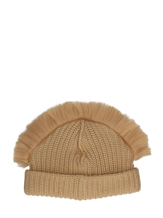 Charles Jeffrey LOVERBOY: Chunky Lion cotton beanie - women_3 | Luisa Via Roma