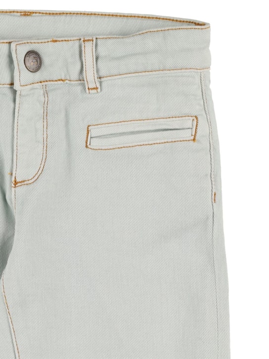 Bonpoint: Stretch cotton denim jeans - Açık Mavi - kids-girls_1 | Luisa Via Roma