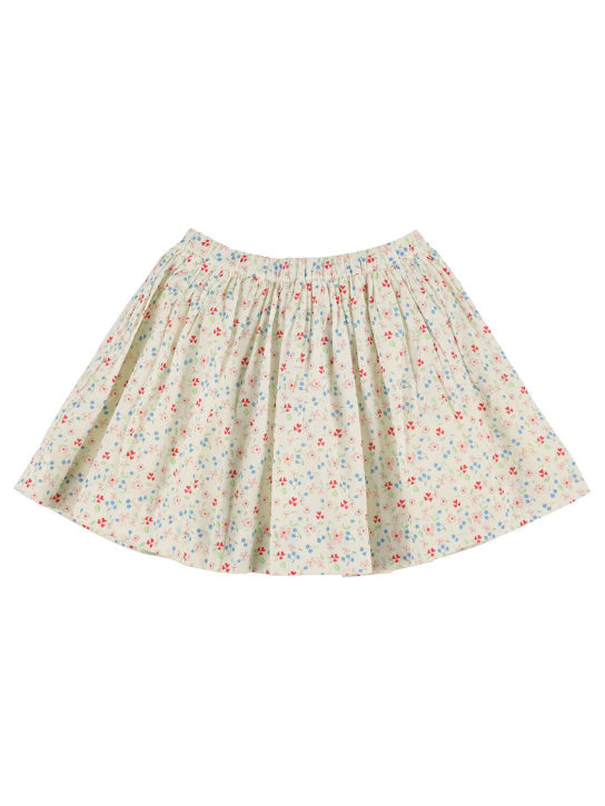 Bonpoint: Falda de algodón estampado - Multicolor - kids-girls_0 | Luisa Via Roma
