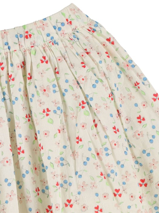 Bonpoint: Printed cotton skirt - Multicolor - kids-girls_1 | Luisa Via Roma