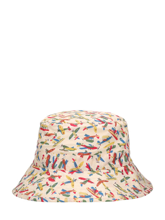 Bonpoint: Cotton poplin bucket hat - Renkli - kids-boys_0 | Luisa Via Roma