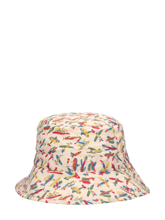 Bonpoint: Cotton poplin bucket hat - Renkli - kids-boys_1 | Luisa Via Roma