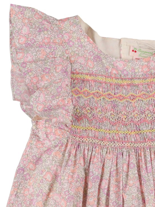 Bonpoint: All over print cotton dress - Multicolor - kids-girls_1 | Luisa Via Roma