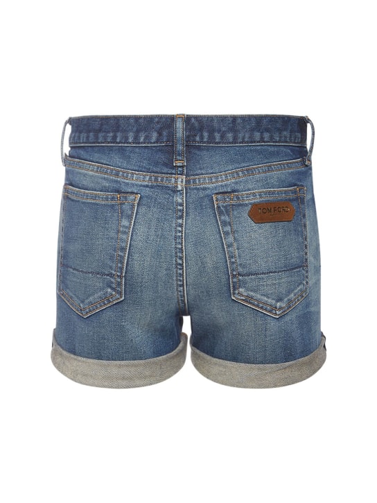 Tom Ford: Shorts in denim - Blu - women_1 | Luisa Via Roma