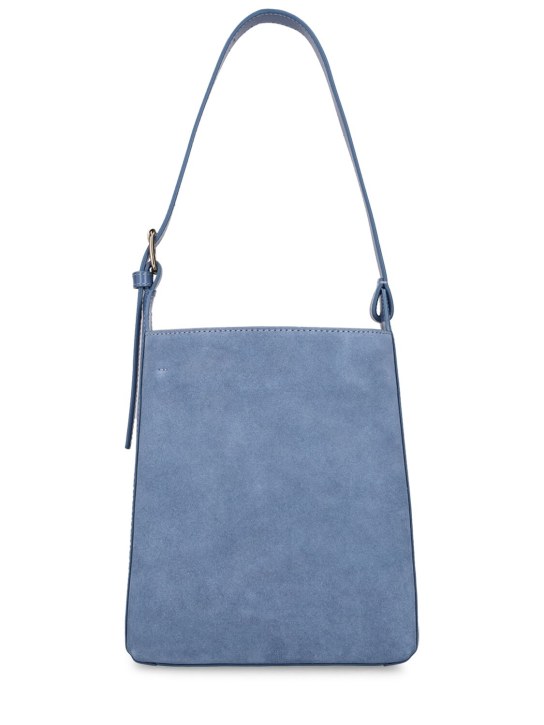 A.P.C.: Small Virginie leather shoulder bag - Ocean Blue - women_0 | Luisa Via Roma