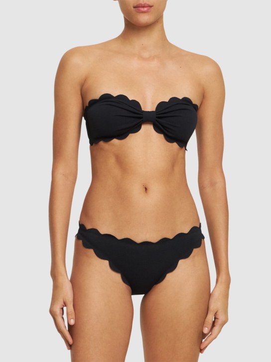 Marysia: Antibes bandeau bikini top - Black - women_1 | Luisa Via Roma