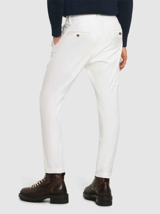 Dsquared2: Pantalones de algodón stretch - men_2 | Luisa Via Roma