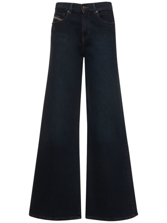 Diesel: 1978 D-Akemi flared wide jeans - Blue - women_0 | Luisa Via Roma