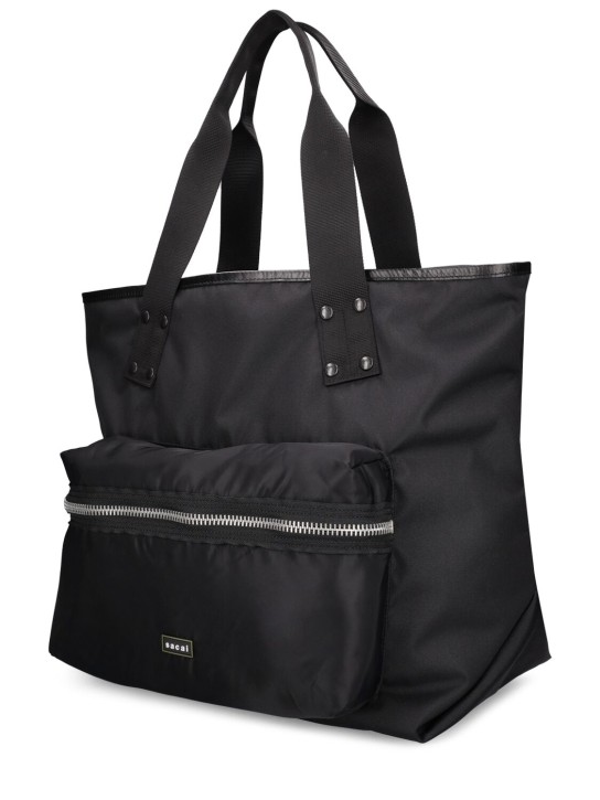Sacai: Borsa shopping grande Coal - men_2 | Luisa Via Roma