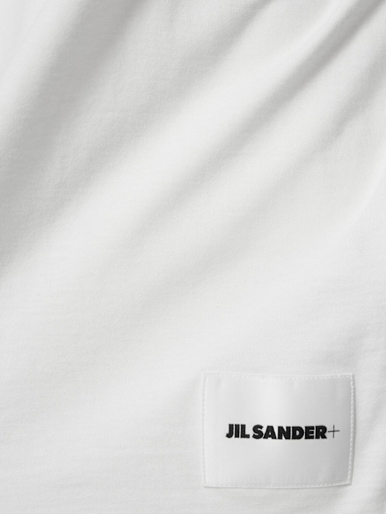 Jil Sander: Pack of 3 plus cotton t-shirts - White - men_3 | Luisa Via Roma