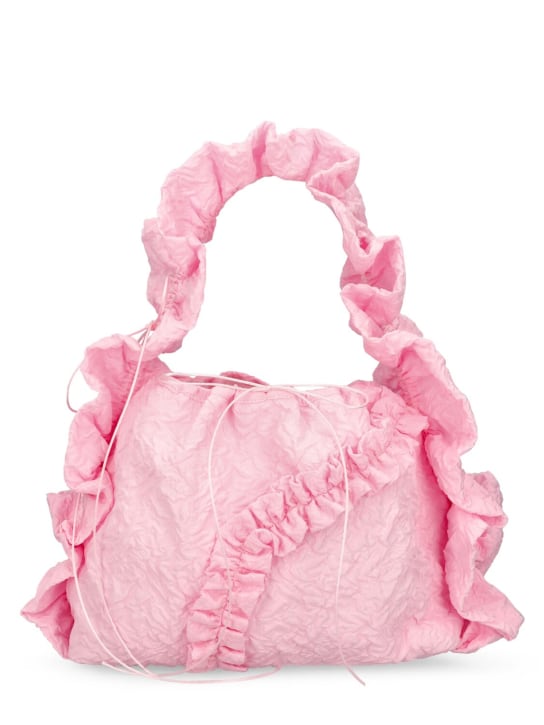 Cecilie Bahnsen: Via Grappolo matelassé top handle bag - Pink - women_0 | Luisa Via Roma